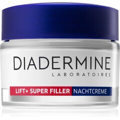 Anti Wrinkle Night Cream Diadermine Lift+ Super Filler, 50 ml hinta ja tiedot | Kasvovoiteet | hobbyhall.fi