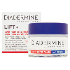 Anti Wrinkle Night Cream Diadermine Lift+ Super Filler, 50 ml hinta ja tiedot | Kasvovoiteet | hobbyhall.fi