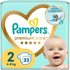 PAMPERS Premium Care vaipat, Small Pack 2 koko, 4-8 kg, 23 kpl hinta ja tiedot | Vaipat | hobbyhall.fi
