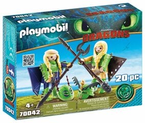 70042 PLAYMOBIL® Dragon, Rafnata ja Tafnata lentoasuissa hinta ja tiedot | LEGOT ja rakennuslelut | hobbyhall.fi