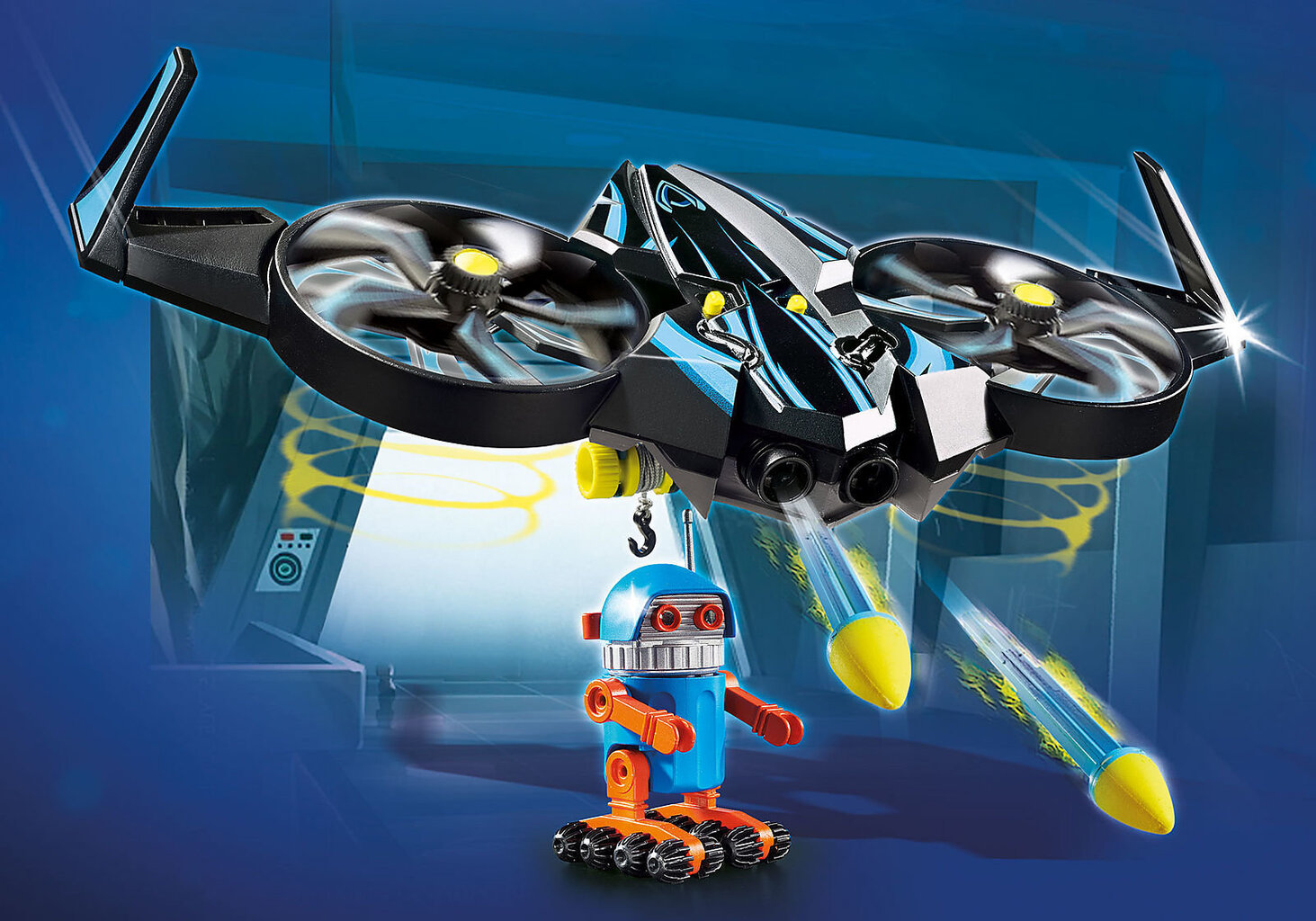 70071 PLAYMOBIL® The Movie Robotiton dronilla hinta ja tiedot | LEGOT ja rakennuslelut | hobbyhall.fi