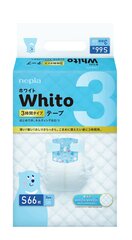 Japanilaiset vaipat Nepia Whito M 4-8 kg, 3K, 66 kpl hinta ja tiedot | Vaipat | hobbyhall.fi