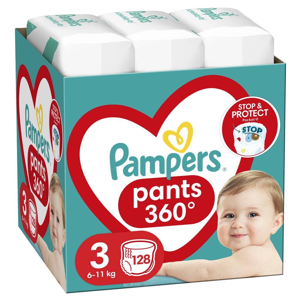 Vaipat PAMPERS- Housut Mega Pack S3, 128 kpl hinta ja tiedot | Vaipat | hobbyhall.fi