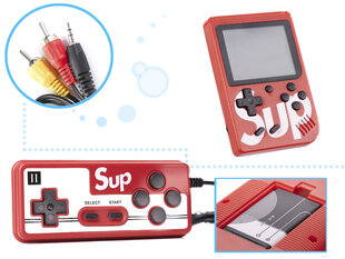 Sup Game Box -konsoli, jossa 400 peliä, punainen kaukosäätimellä hinta ja tiedot | Pelikonsolit | hobbyhall.fi
