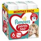 Housuvaipat PAMPERS Pants Monthly Pack, 6 kokoa 15 kg, 132 kpl hinta ja tiedot | Vaipat | hobbyhall.fi