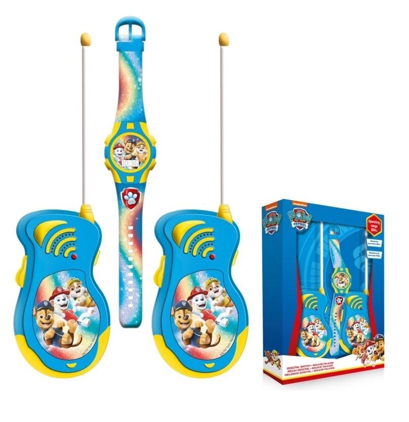 Paw Patrol (Ryhmä Hau) radiopuhelimet kellolla (Paw Patrol (Ryhmä Hau)) hinta ja tiedot | Poikien lelut | hobbyhall.fi