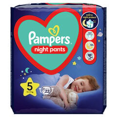 Pampers Yöhousut VP S5 22 kpl hinta ja tiedot | Vaipat | hobbyhall.fi