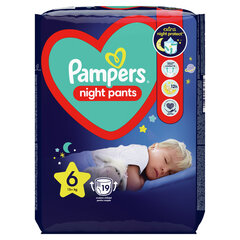 Pampers Yöhousut VP S6 19 kpl hinta ja tiedot | Vaipat | hobbyhall.fi