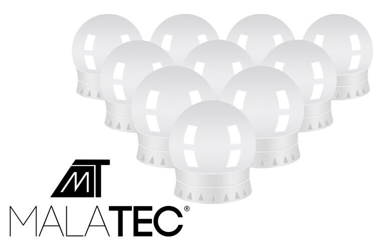 Peili/pukeutumispöytä LED-lamput - 10 kpl. hinta ja tiedot | Pöytävalaisimet | hobbyhall.fi