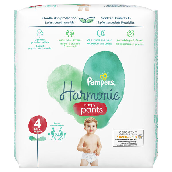 Vaipat Pampers Harmonie Housut VP S4, 24 kpl