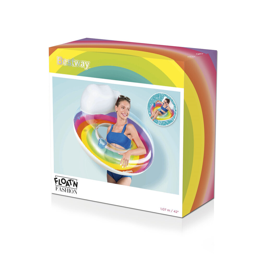 Bestway Rainbow Dreams, Ø 107 cm hinta ja tiedot | Puhallettavat vesilelut ja uima-asusteet | hobbyhall.fi