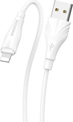 Borofone-kaapeli BX18 Optimal - USB Lightning - 2 metriä, valkoinen hinta ja tiedot | Borofone Puhelimet, älylaitteet ja kamerat | hobbyhall.fi