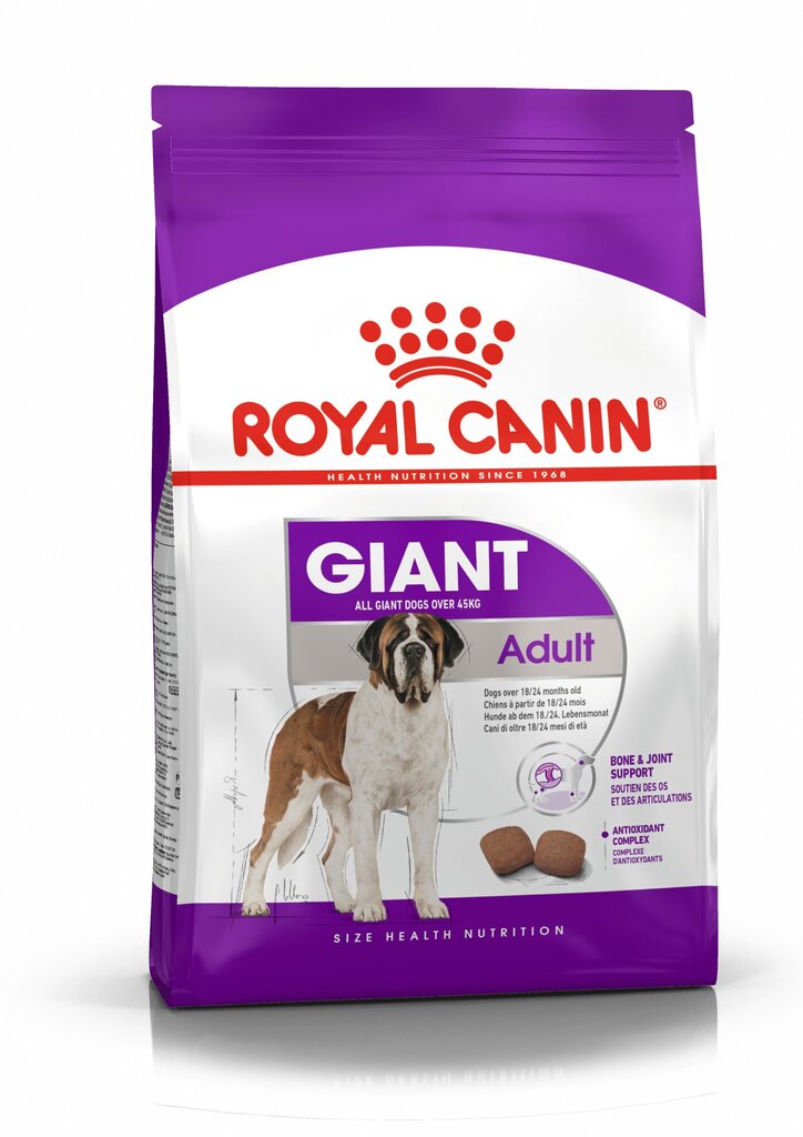 Royal Canin Giant Adult, 15 kg hinta ja tiedot | Koiran kuivaruoka | hobbyhall.fi