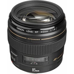 Canon EF 85mm f/1.8 USM, mustan värinen hinta ja tiedot | Objektiivit | hobbyhall.fi