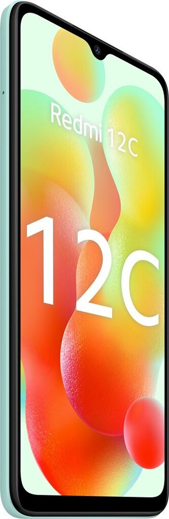 Xiaomi Redmi 12C NFC Dual SIM 3/32GB, Mint Green hinta ja tiedot | Matkapuhelimet | hobbyhall.fi