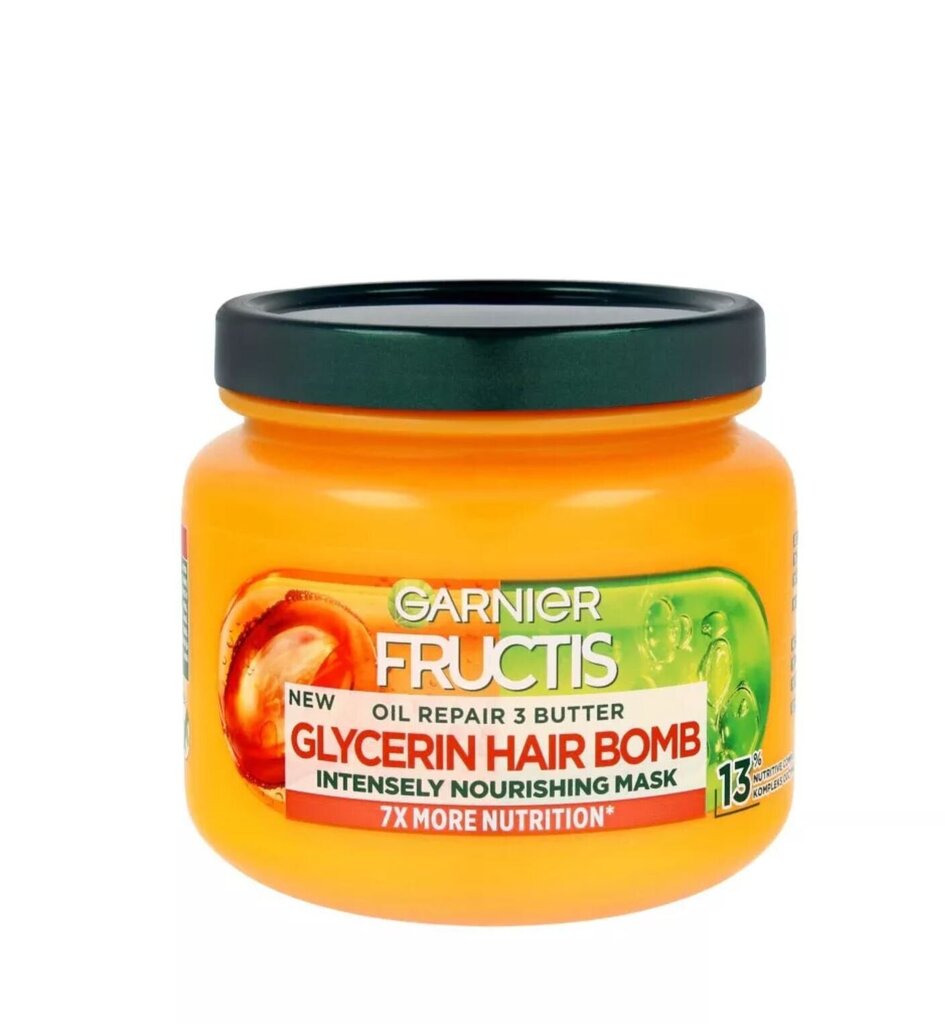 Garnier Fructis Wonder Butter Shea Hair Bomb ravitseva hiusnaamio, 320 ml hinta ja tiedot | Naamiot, öljyt ja seerumit | hobbyhall.fi