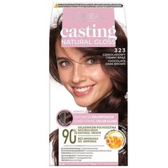 Hiusten väri L'oreal Paris Casting Natural Gloss 323 tumman suklaanruskea hinta ja tiedot | Hiusvärit | hobbyhall.fi