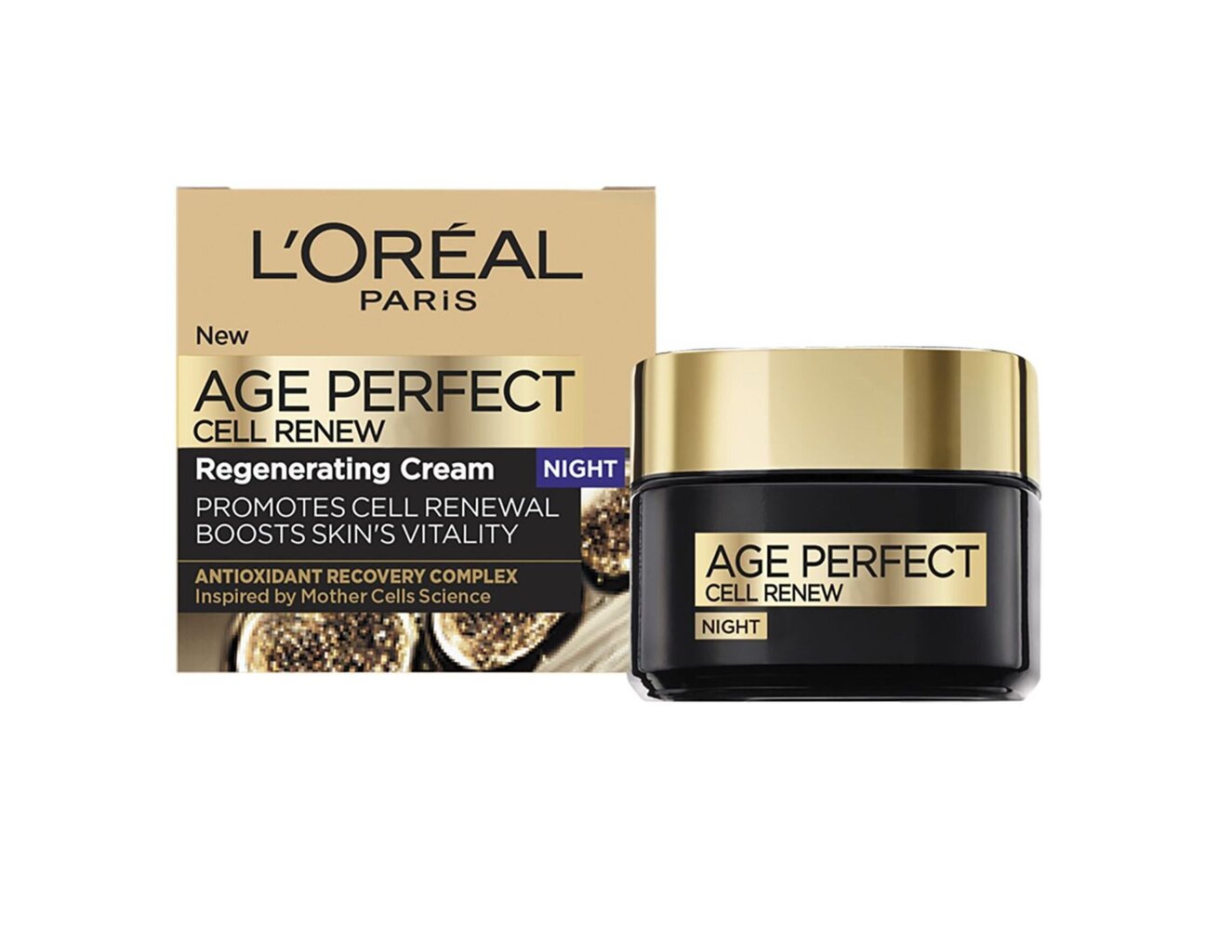 L'Oreal Paris Age Perfect Cell Renew Regenerating Night Cream, 50 ml hinta ja tiedot | Kasvovoiteet | hobbyhall.fi
