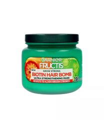 Garnier Fructis Grow Strong Biotin Hair Bomb, 320 ml hinta ja tiedot | Naamiot, öljyt ja seerumit | hobbyhall.fi