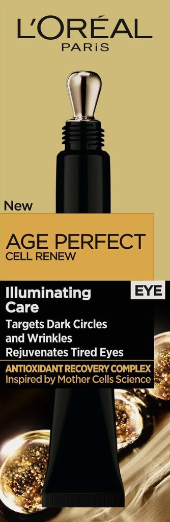 L'oreal Age Perfect Cell Renew valaiseva silmänympärysiho, 15 ml hinta ja tiedot | Silmänympärysvoiteet ja seerumit | hobbyhall.fi