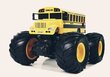 Bussi kaukosäätimellä ja isoilla renkailla, keltaisen värinen, 6+ vuotiaille hinta ja tiedot | Poikien lelut | hobbyhall.fi