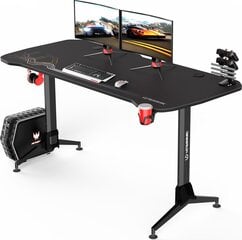 Ultradesk Grand Black, mustan värinen / värikäs pelipöytä hinta ja tiedot | Ultradesk Huonekalut ja sisustus | hobbyhall.fi