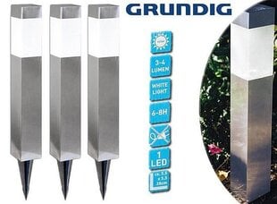 GRUNDIG, LED-puutarhavalaisin aurinkoparistolla, 3 kpl hinta ja tiedot | Grundig Piha ja puutarha | hobbyhall.fi