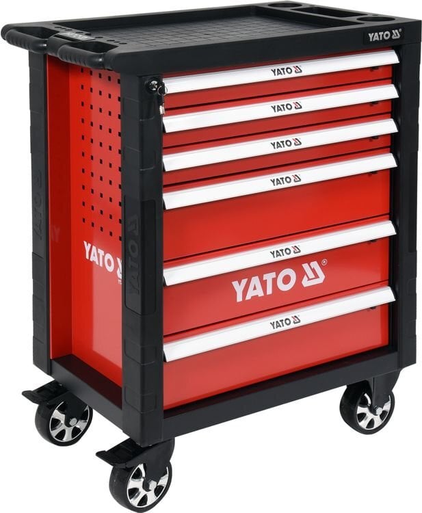 Yato 177 työkalulla, 6 laatikolla Ammattimainen työkalukaappi hinta ja tiedot | Työkalupakit ja muu työkalujen säilytys | hobbyhall.fi