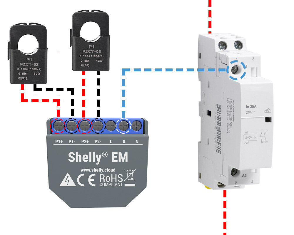 Älykäs WiFi-käyttölaite ja Shelly EM-ohjain hinta ja tiedot | Turvajärjestelmien ohjaimet | hobbyhall.fi