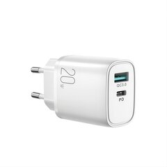 Joyroom USB-A QC3.0 / USB-C PD (L-QP2011) hinta ja tiedot | Puhelimen laturit | hobbyhall.fi