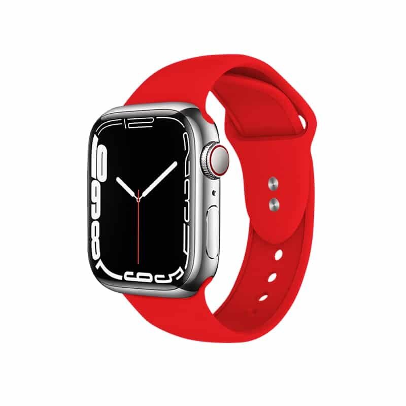 Crong rannerengas/hihna Apple Watchille 42/44/45mm (punainen) hinta ja tiedot | Älykellojen ja aktiivisuusrannekkeiden lisätarvikkeet | hobbyhall.fi