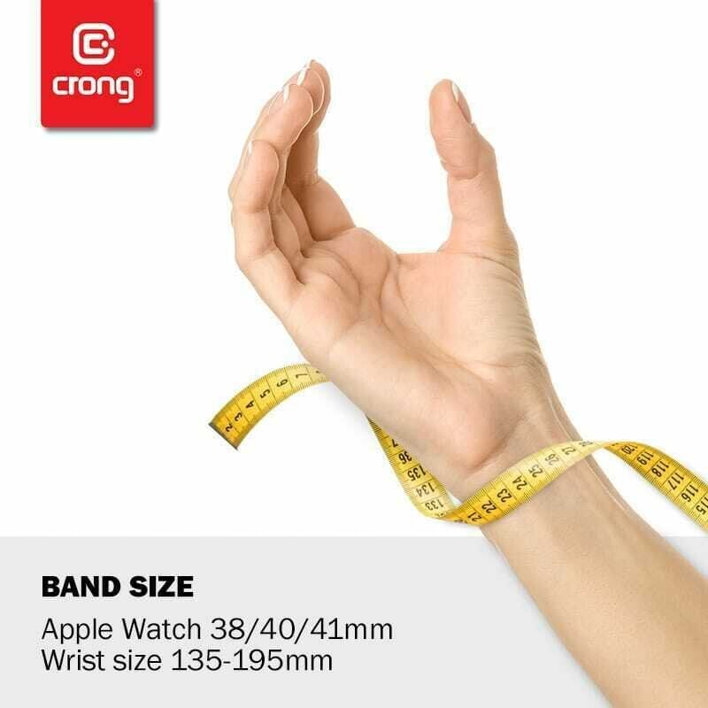 Crong rannekoru Apple Watchille 38/40/41mm, keltainen - hinta ja tiedot | Älykellojen ja aktiivisuusrannekkeiden lisätarvikkeet | hobbyhall.fi