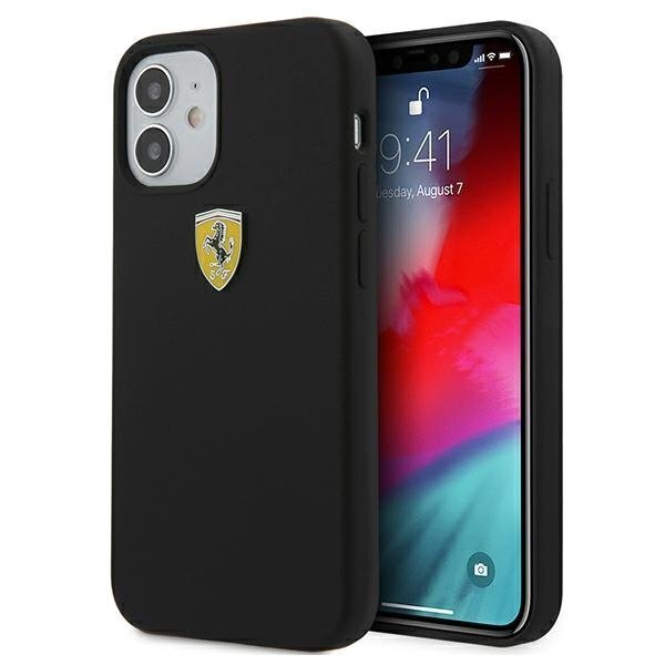 Ferrari FESSIHCP12SBK iPhone 12 minille 5,4" hinta ja tiedot | Puhelimen kuoret ja kotelot | hobbyhall.fi