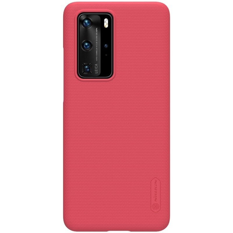 Nillkin Super Frosted Shield Huawei P40 Prolle, punainen hinta ja tiedot | Puhelimen kuoret ja kotelot | hobbyhall.fi