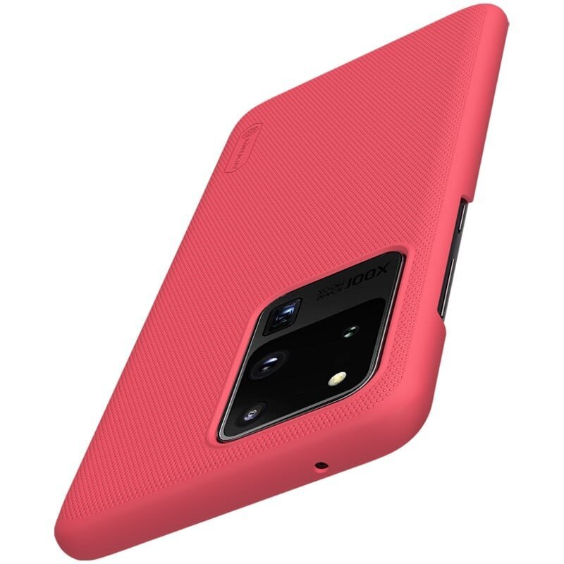 Nillkin Super Frosted Shield Samsung Galaxy S20 Ultralle, punainen hinta ja tiedot | Puhelimen kuoret ja kotelot | hobbyhall.fi