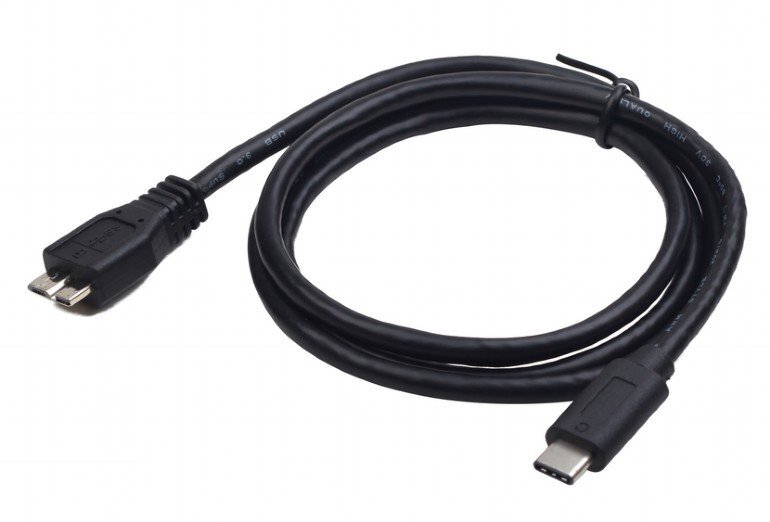 Tiedonsiirtokaapeli Gembird USB 3.0 Type-C (BM/CM), 1 m, musta hinta ja tiedot | Kaapelit ja adapterit | hobbyhall.fi