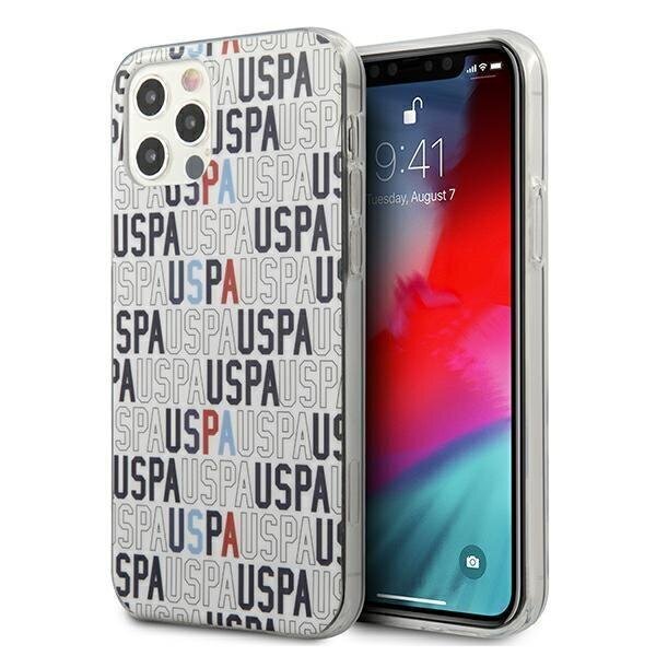 US Polo USHCP12LPCUSPA6 iPhone 12 Pro Maxille, valkoinen hinta ja tiedot | Puhelimen kuoret ja kotelot | hobbyhall.fi