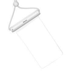 Baseus Sylinteri Slide-cover -vedenpitävä älypuhelimen suojapussi, valkoinen hinta ja tiedot | Puhelimen kuoret ja kotelot | hobbyhall.fi