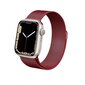 Crong Milano Steel Apple Watchille 38/40/41mm, punainen - hinta ja tiedot | Älykellojen ja aktiivisuusrannekkeiden lisätarvikkeet | hobbyhall.fi