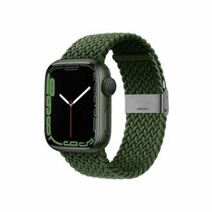 Crong Wave Band Apple Watchille 38/40/41mm, vihreä - hinta ja tiedot | Älykellojen ja aktiivisuusrannekkeiden lisätarvikkeet | hobbyhall.fi