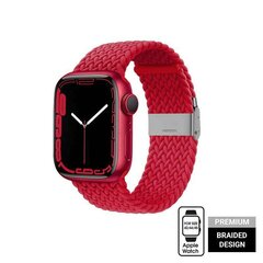 Crong Wave Band Apple Watchille 42/44/45mm, punainen - hinta ja tiedot | Älykellojen ja aktiivisuusrannekkeiden lisätarvikkeet | hobbyhall.fi