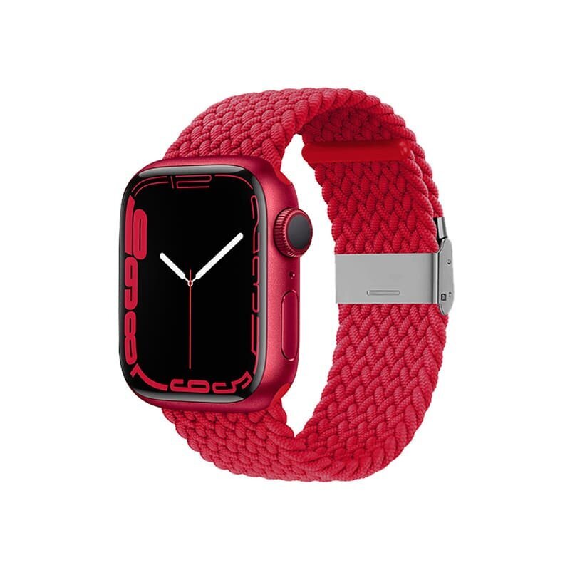 Crong Wave Band Apple Watchille 42/44/45mm, punainen - hinta ja tiedot | Älykellojen ja aktiivisuusrannekkeiden lisätarvikkeet | hobbyhall.fi