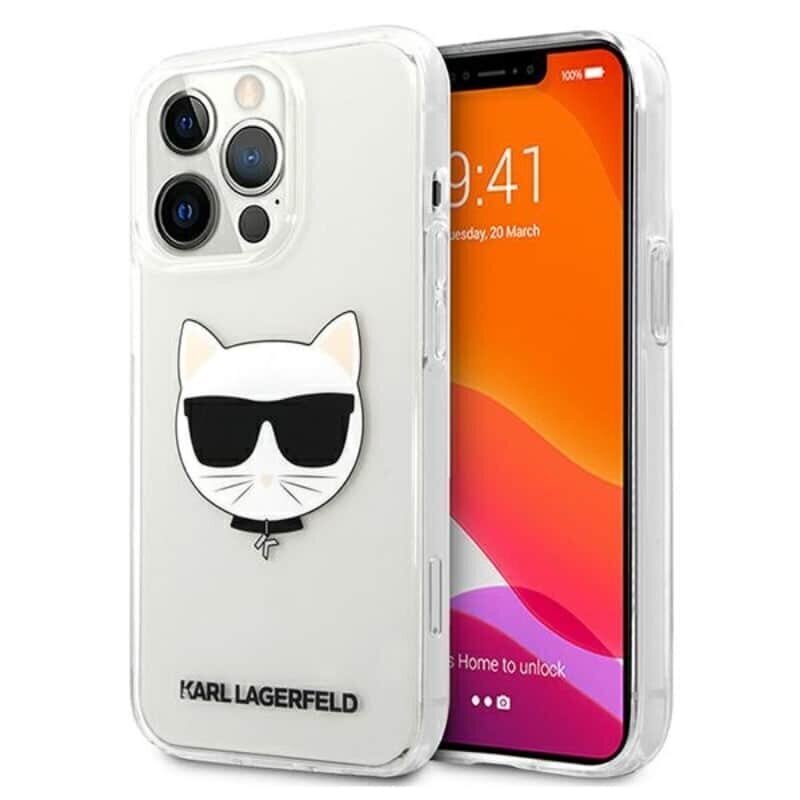 Karl Lagerfeld Choupette -kotelo iPhone 13 Pro Maxille (kirkas) hinta ja tiedot | Puhelimen kuoret ja kotelot | hobbyhall.fi