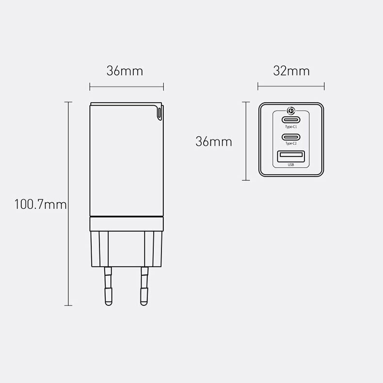 Baseus GaN3 Pro puhelimen laturi hinta ja tiedot | Puhelimen laturit | hobbyhall.fi