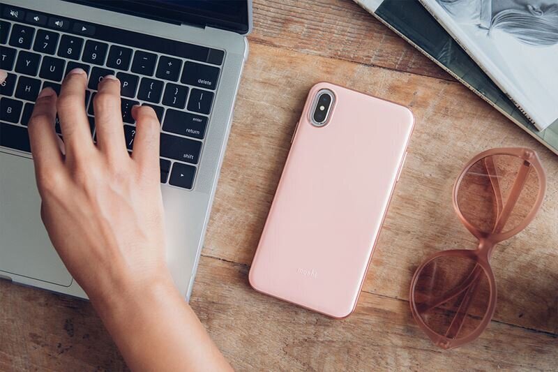 Moshi iGlaze iPhone Xs Maxille, vaaleanpunainen vaaleanpunainen hinta ja tiedot | Puhelimen kuoret ja kotelot | hobbyhall.fi