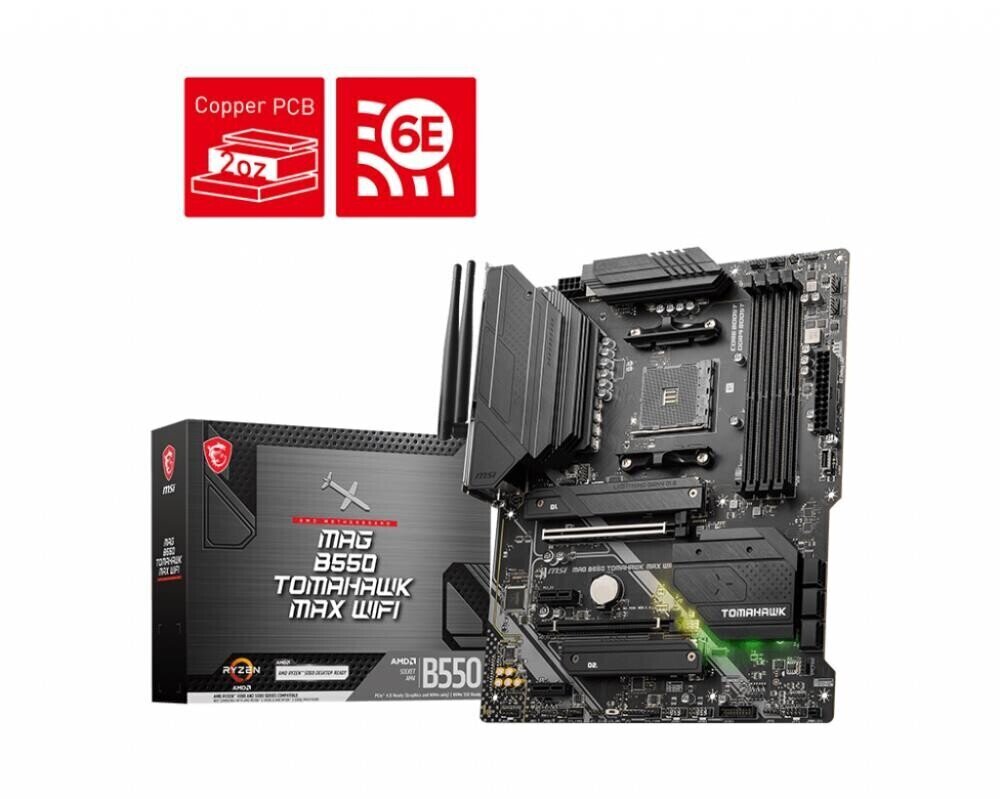 MSI AMD B550 SAM4 ATX DDR4-muisti hinta ja tiedot | Emolevyt | hobbyhall.fi