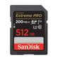 Sandisk Extreme Pro SDXC 512GB hinta ja tiedot | Puhelimen muistikortit | hobbyhall.fi