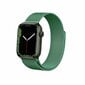 Crong Milano Steel rannekoru Apple Watchiin 42/44/45 mm, vihreä - hinta ja tiedot | Älykellojen ja aktiivisuusrannekkeiden lisätarvikkeet | hobbyhall.fi