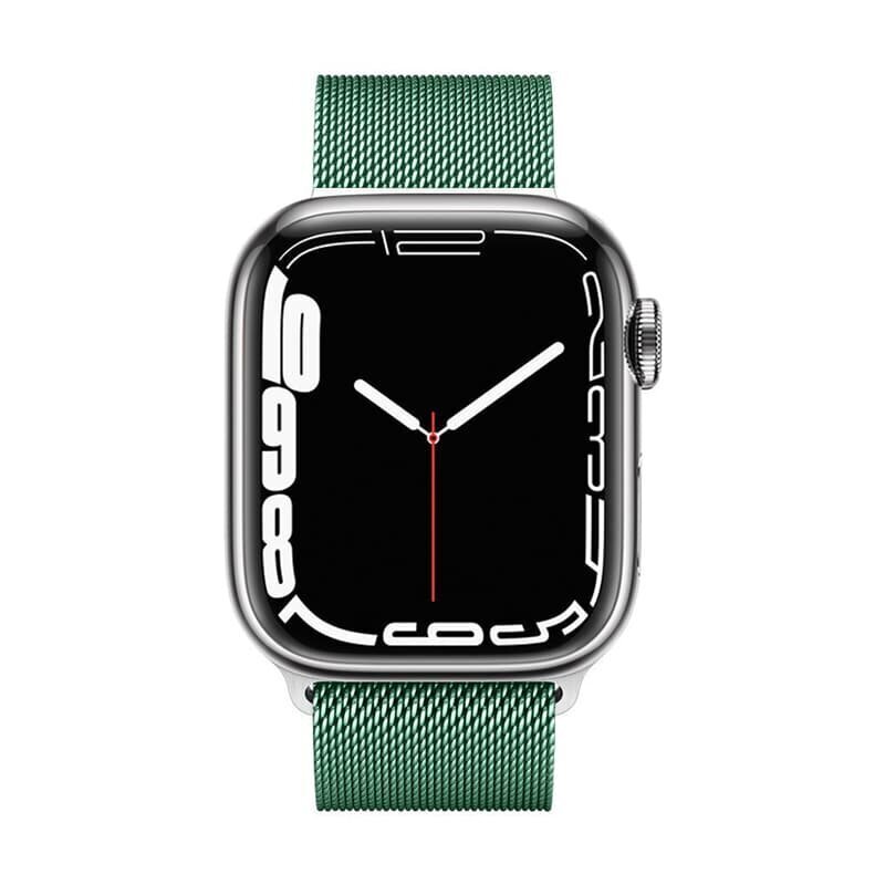 Crong Milano Steel, Apple Watch 38/40/41mm (smaragdinvihreä) - hinta ja tiedot | Älykellojen ja aktiivisuusrannekkeiden lisätarvikkeet | hobbyhall.fi