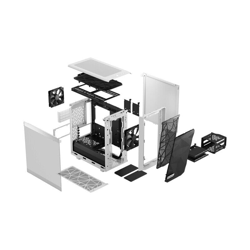 Fractal Design Meshify 2 Mini White TG kirkas sävy hinta ja tiedot | Tietokonekotelot | hobbyhall.fi